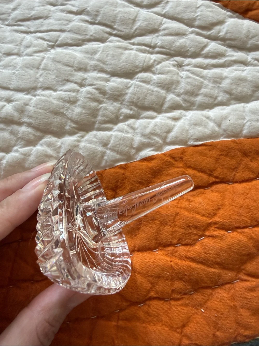 Waterford Crystal unreadable bedside waterford